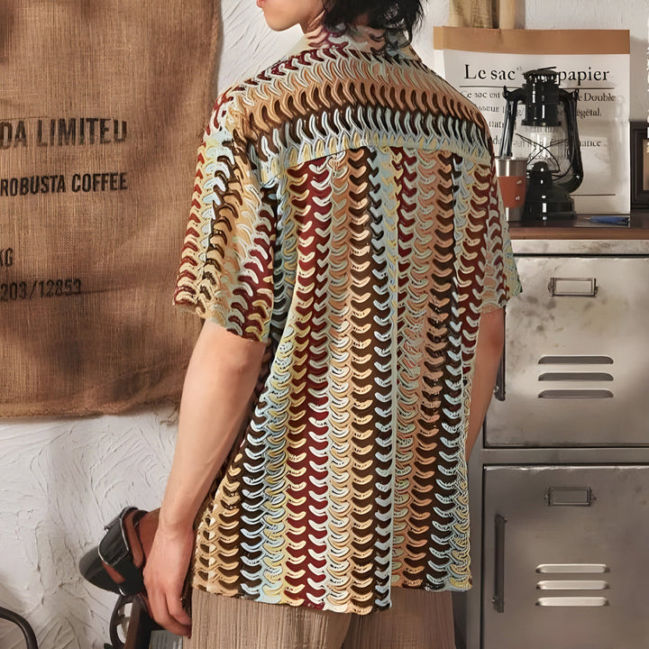 Chemise Tricotée pour Hommes | Élégante & Aérée | Design Classique d'Été