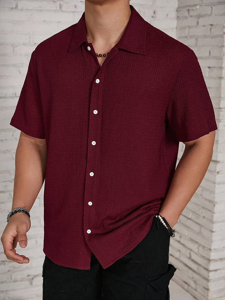 Chemise pour homme | Classique élégante & Légère | Manches Courtes & Fermeture à Boutons