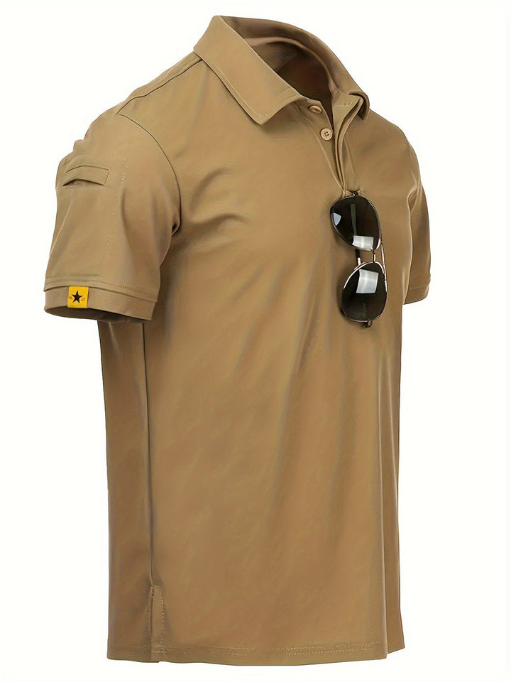 Chemise Polo Tactique pour Hommes | Respirante & Légère | Col: Polo | Activités d'Été