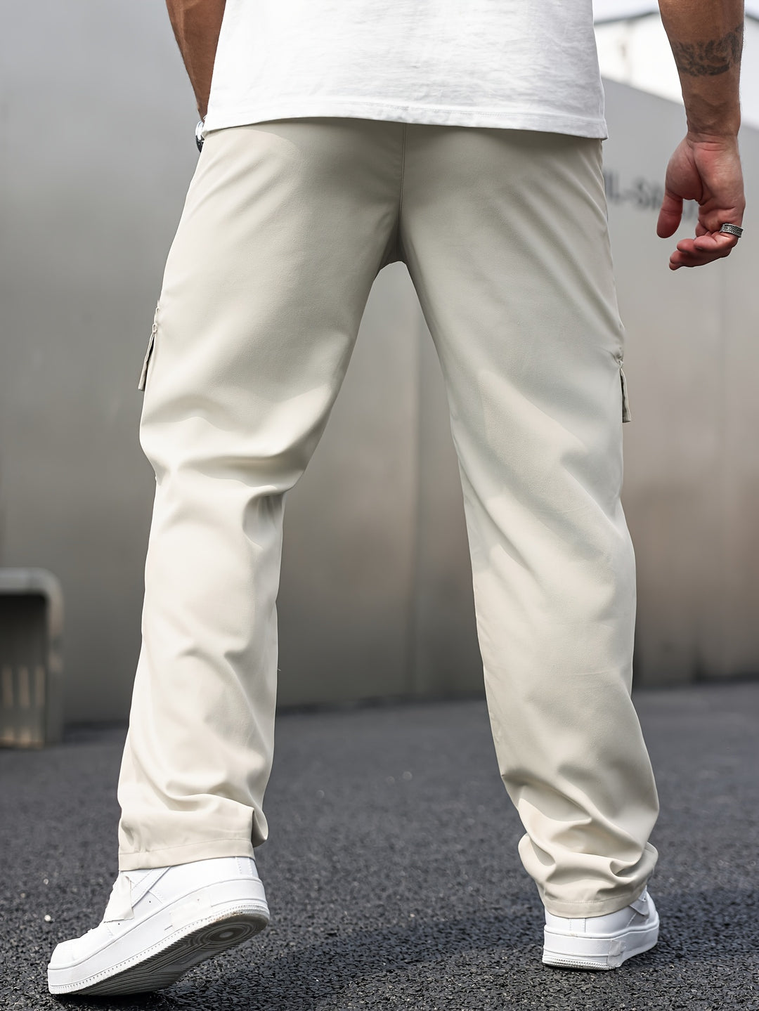 Pantalon cargo pour hommes | Coupe ample | Poches multiples | Tissu tissé