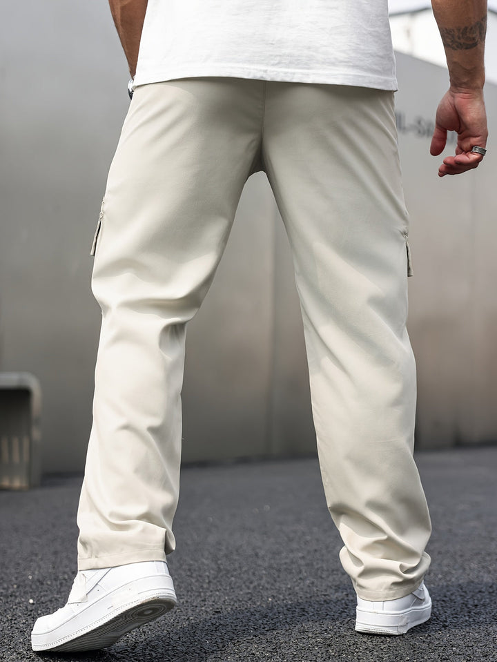 Pantalon cargo pour hommes | Coupe ample | Poches multiples | Tissu tissé