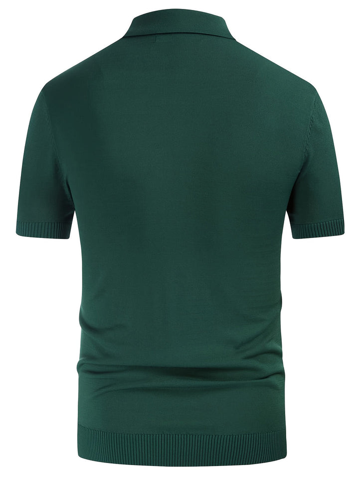 Polo pour hommes | Vintage Rayé | Coupe Slim & Élastique | Décontracté & Golf