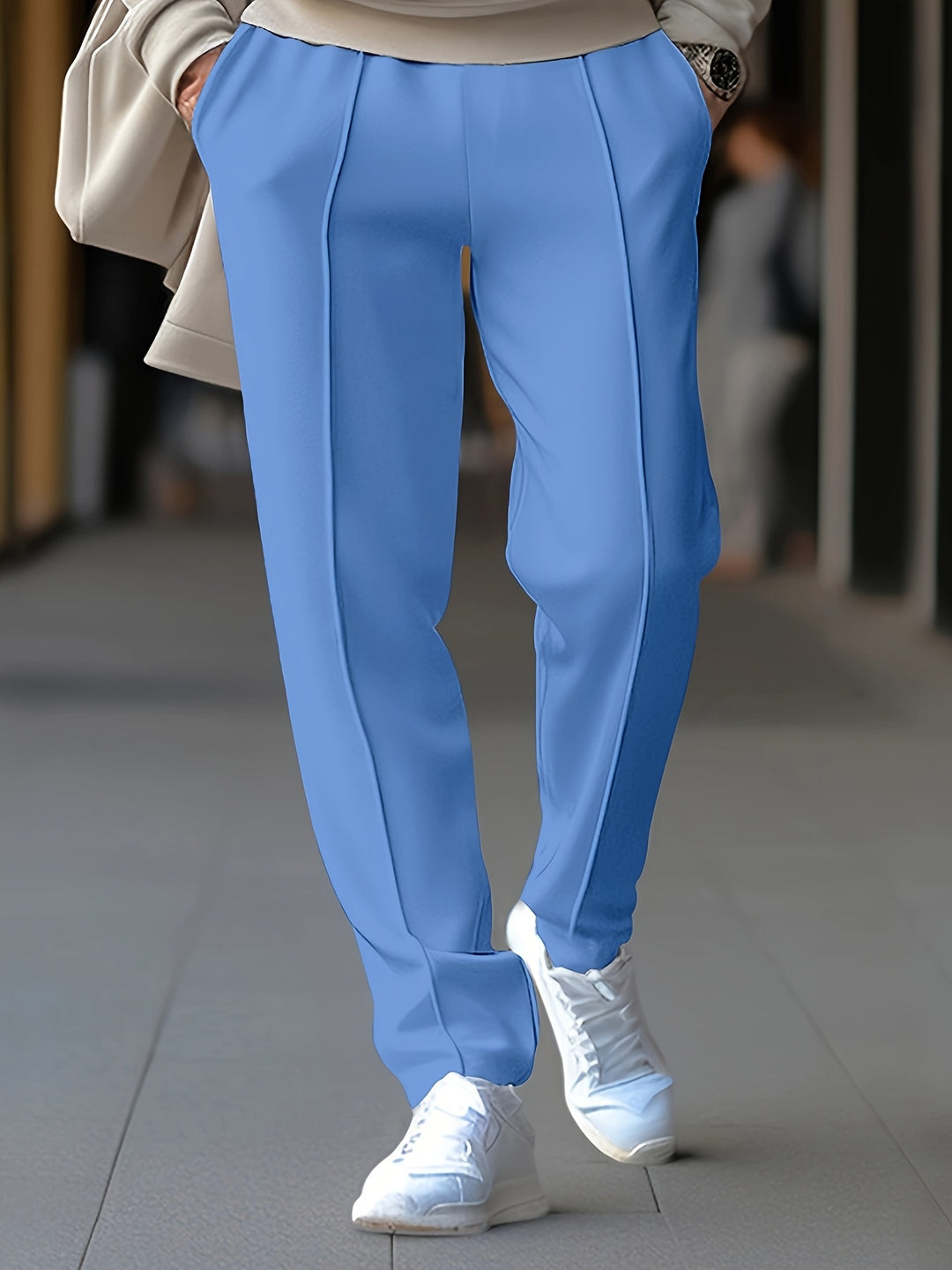 Pantalon de sport pour hommes | Léger & Respirant | Cordon de serrage | Coupe Slim