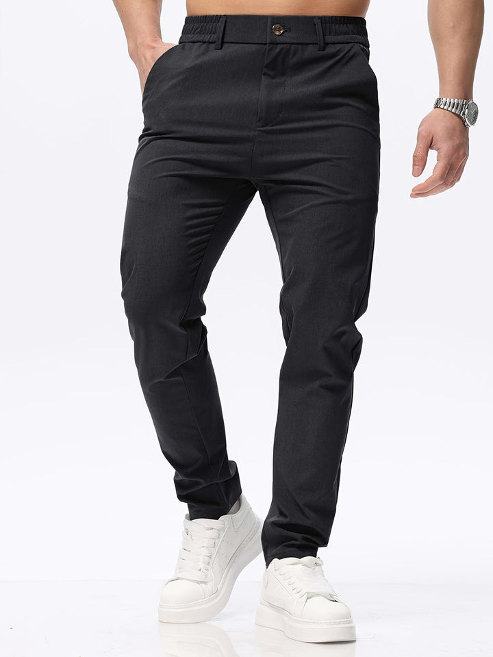 Pantalon homme | Coupe slim | Jambe droite | Professionnel et décontracté