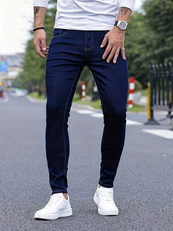 Jeans Skinny Homme | Élasthanne Moyen | Coupe Confortable | Denim Tissé