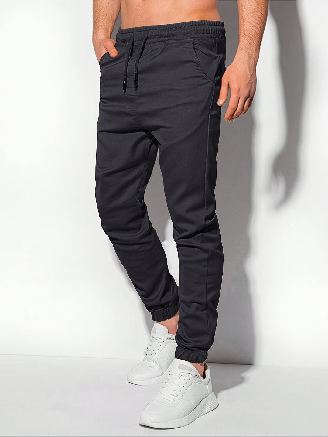 Pantalon de Sport Homme | Coupe Régulière | Cordon de Serrage & Poches | Polyvalent & Confortable