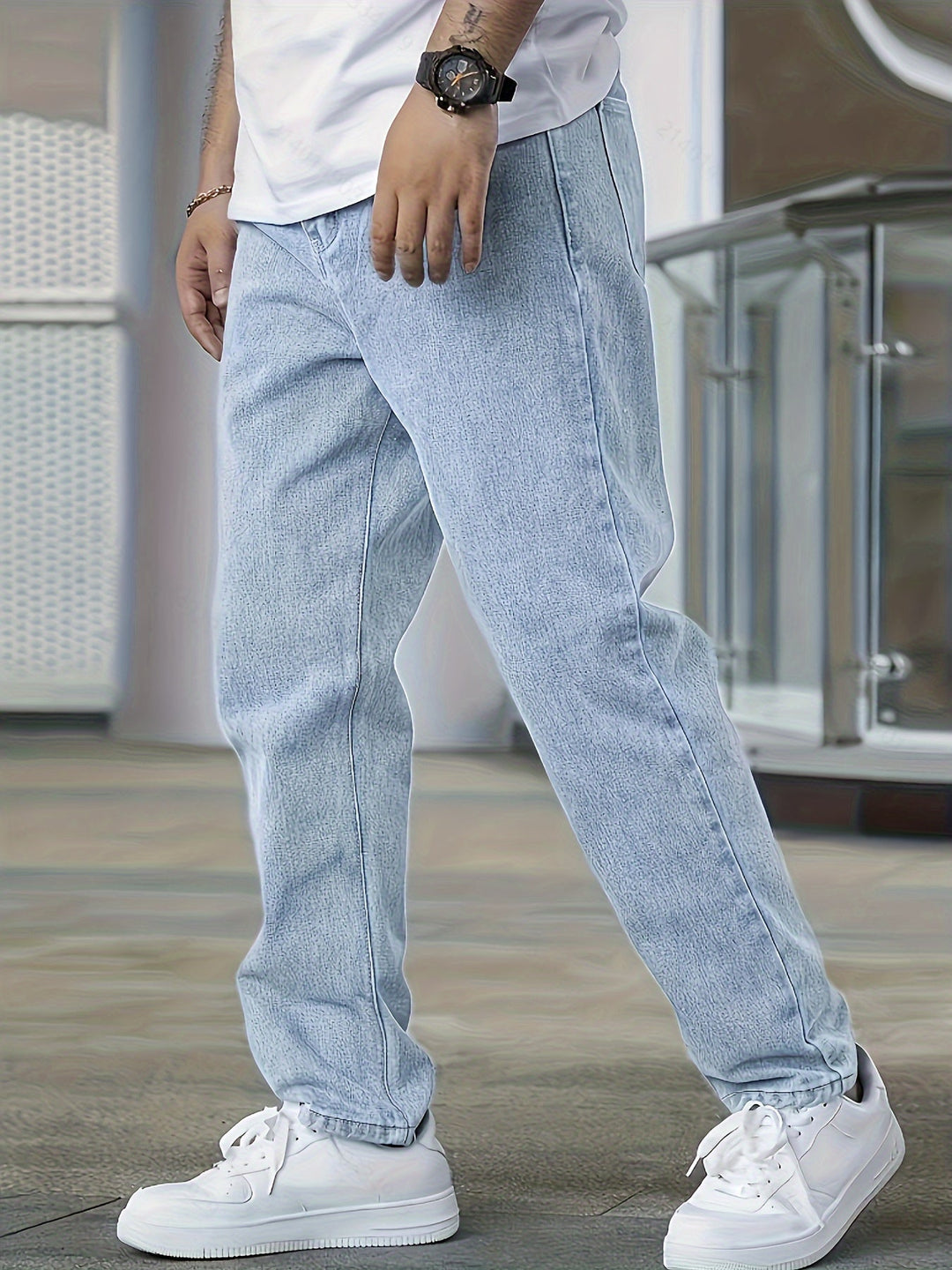 Jeans en denim moderne à coupe droite pour un charme intemporel et une polyvalence exceptionnelle | Milan