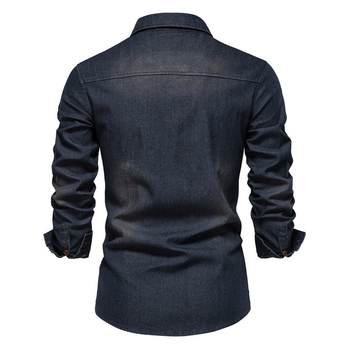Chemise en denim pour hommes | Casual & Slim Fit | Coton et élasthanne