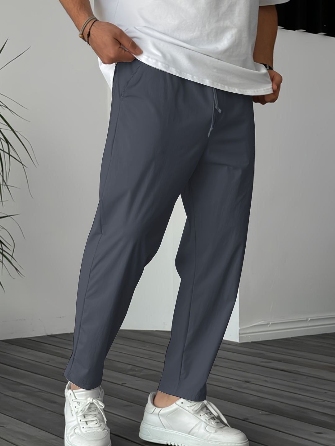 Pantalon Homme | Confortable avec Cordon de Serrage | Avec Poches | Outdoor & Casual