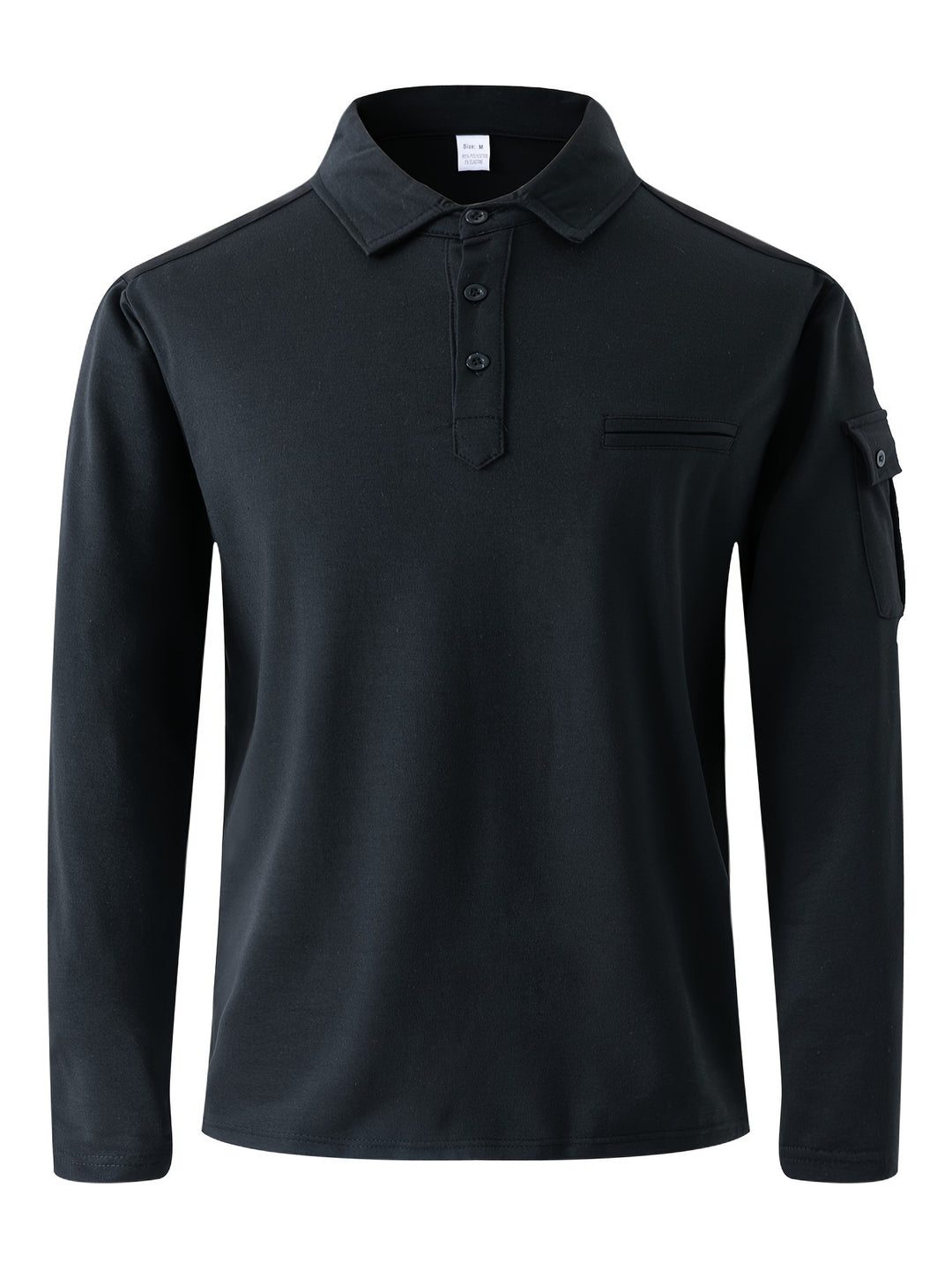 Chemise Casual Homme | Poches sur les bras & Écussons d'épaule | Manches longues & Tissu extensible pour les activités de plein air