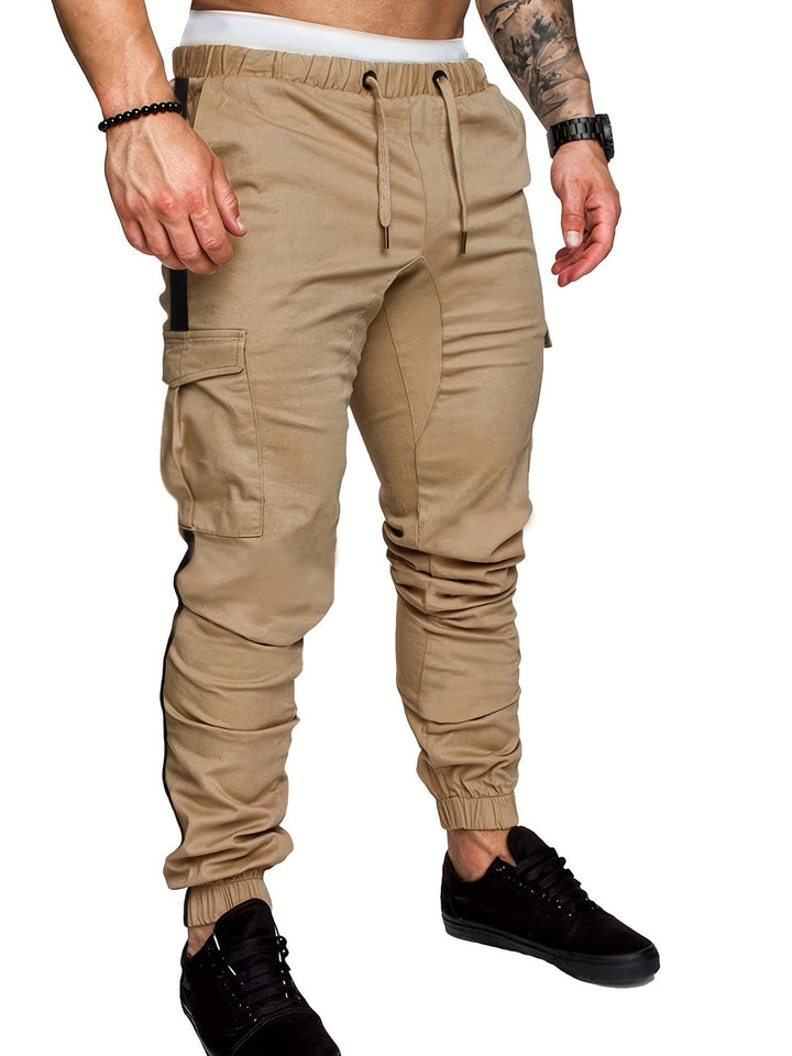 Pantalon de Sport Heren | Rayures Dynamiques | Polyvalent & Fonctionnel | Prêt pour l'Extérieur