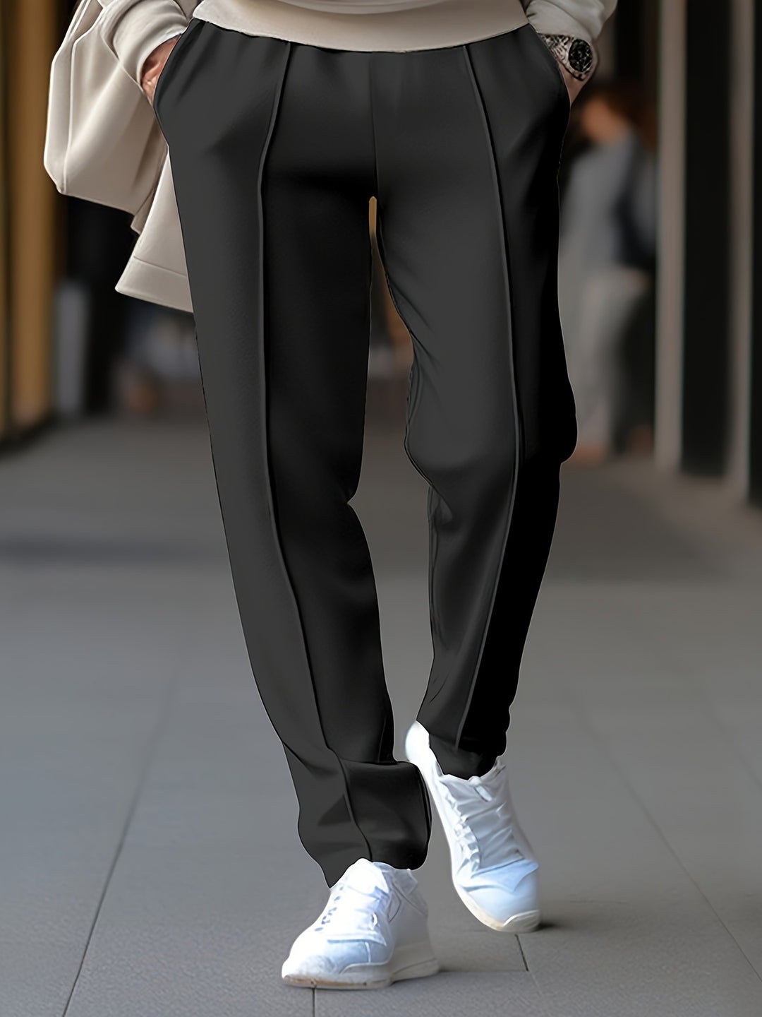 Pantalon de sport pour hommes | Léger & Respirant | Cordon de serrage | Coupe Slim