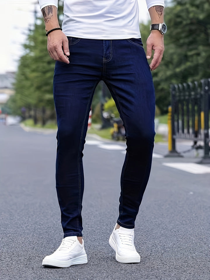 Jeans Skinny Homme | Élasthanne Moyen | Coupe Confortable | Denim Tissé