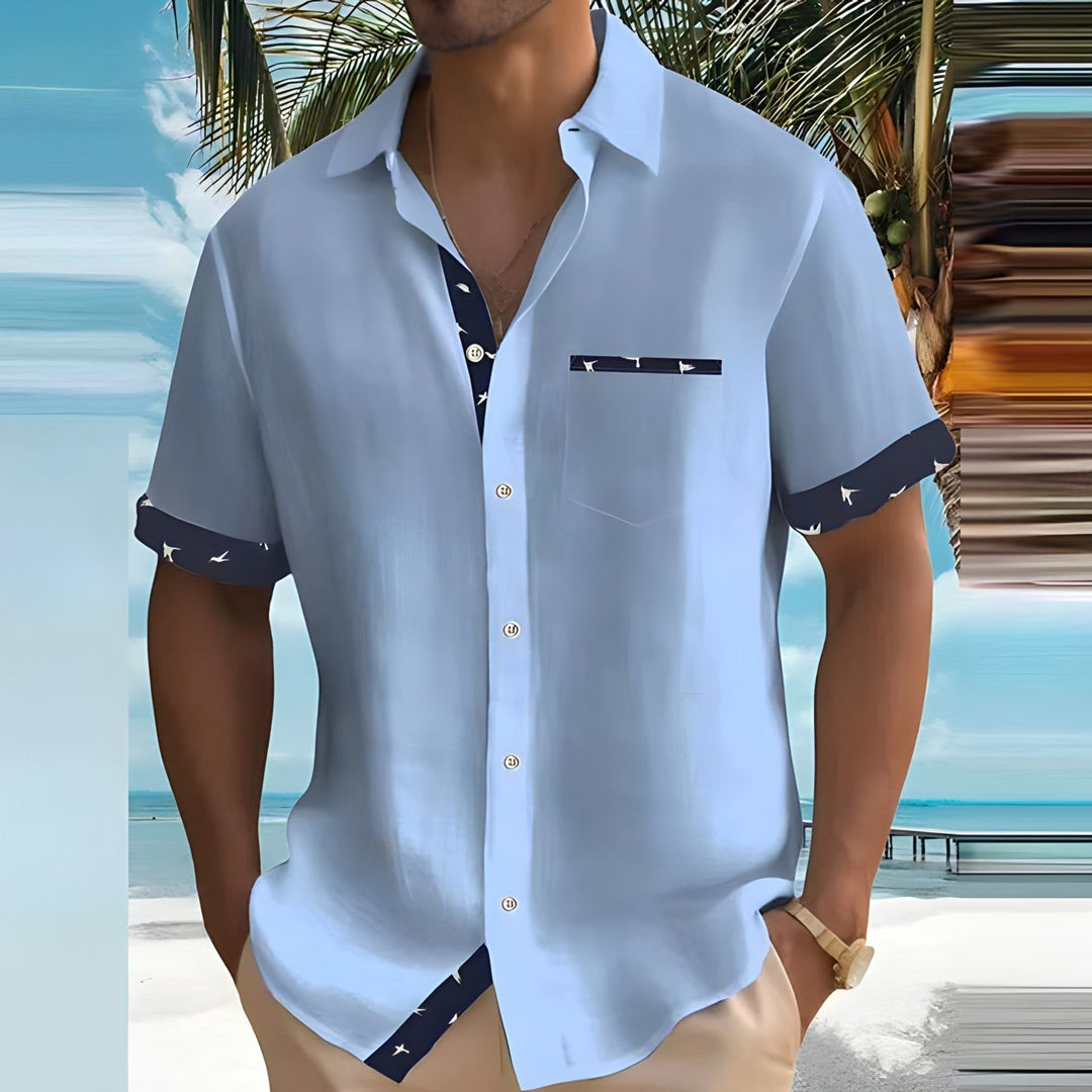Chemise d'Été pour Hommes | Confortable & Respirante | Style Décontracté Plage
