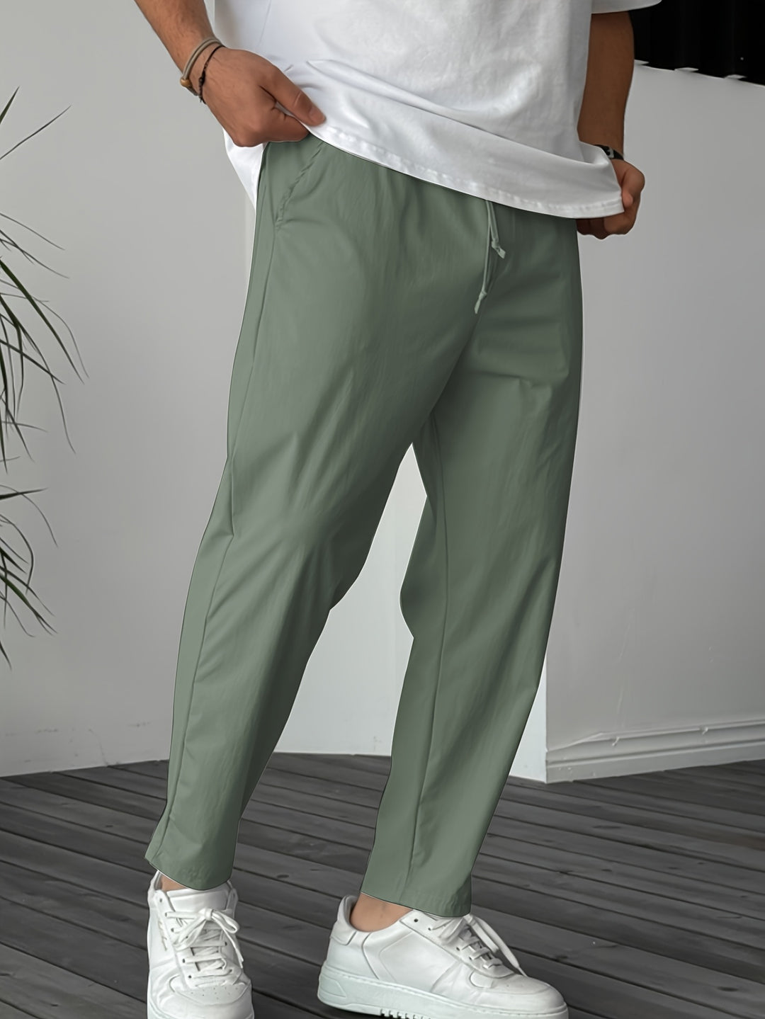Pantalon Homme | Confortable avec Cordon de Serrage | Avec Poches | Outdoor & Casual