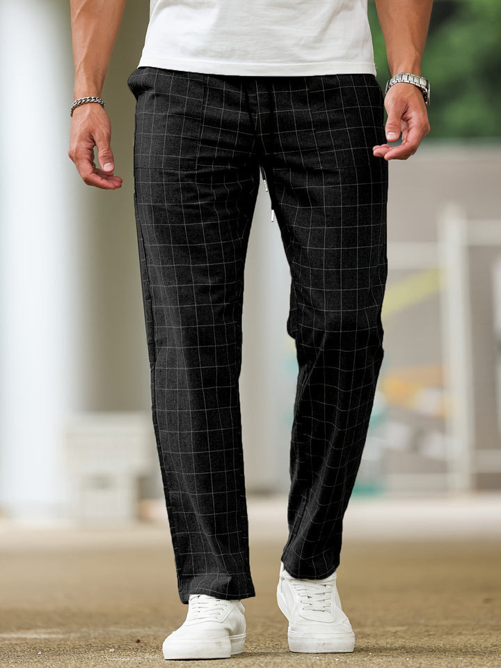 Pantalon Homme | Rayé & Carreaux | Taille à Cordon | Décontracté & Confortable