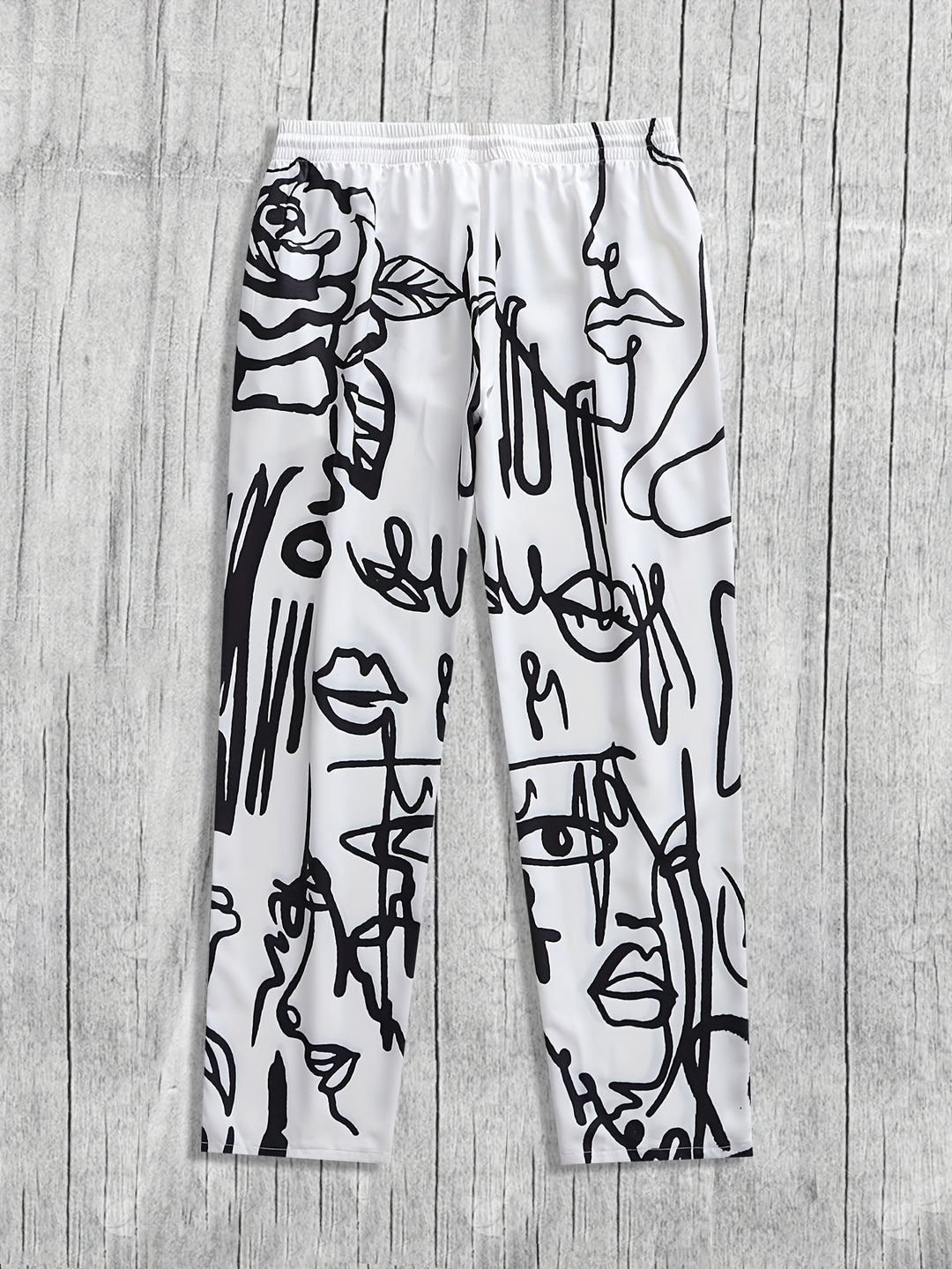 Pantalon de jogging | Imprimé abstrait | Coupe décontractée | Style Hip-Hop & Streetwear