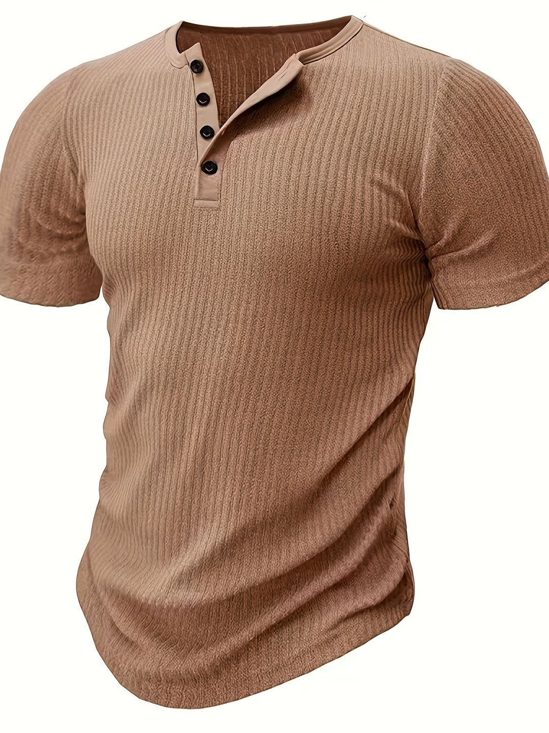 Chemise Henley Heren | Tricotée & Rayée | Décontractée & Chic | Été