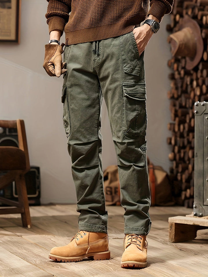 Pantalon Cargo Homme | Résistant & Poches Fonctionnelles | Coupe Décontractée | Coton Toutes