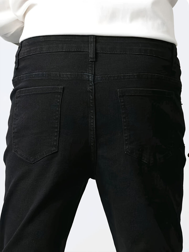 Jeans Heren | Denim Résistant & Coupe Slim | Mélange de Coton avec Poches | Pantalon Casual Outdoor