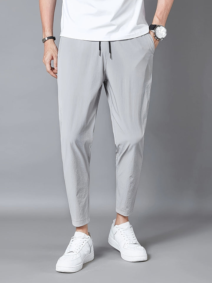 Pantalon Homme | Polyester Léger | Respirant & Extensible | Taille Élastique