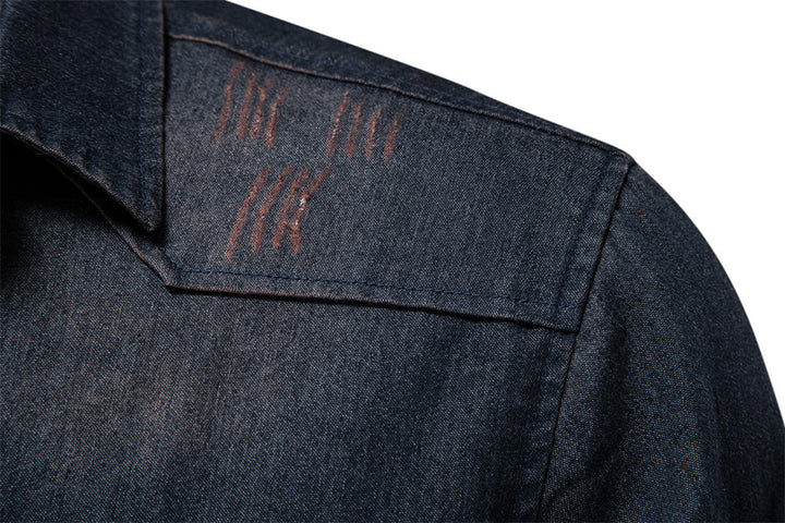 Chemise en denim pour hommes | Casual & Slim Fit | Coton et élasthanne