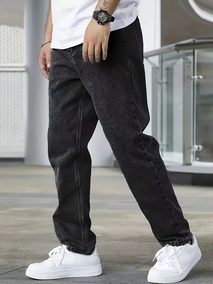Jeans en denim moderne à coupe droite pour un charme intemporel et une polyvalence exceptionnelle | Milan