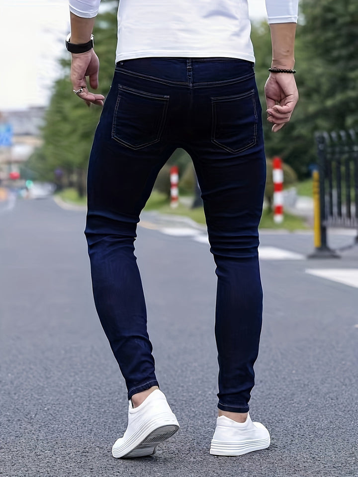 Jeans Skinny Homme | Élasthanne Moyen | Coupe Confortable | Denim Tissé