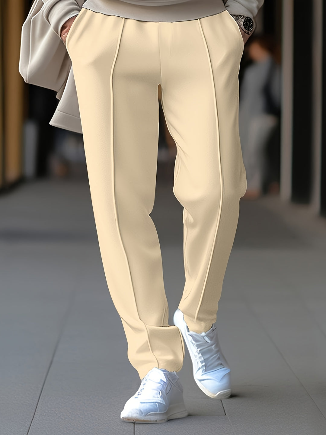 Pantalon de sport pour hommes | Léger & Respirant | Cordon de serrage | Coupe Slim