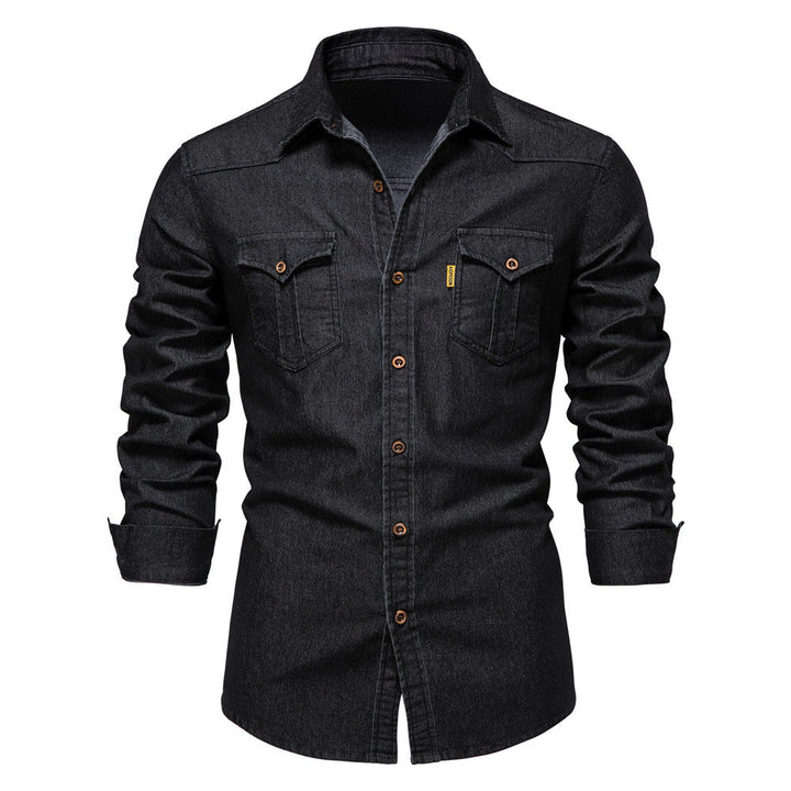 Chemise en denim pour hommes | Casual & Slim Fit | Coton et élasthanne