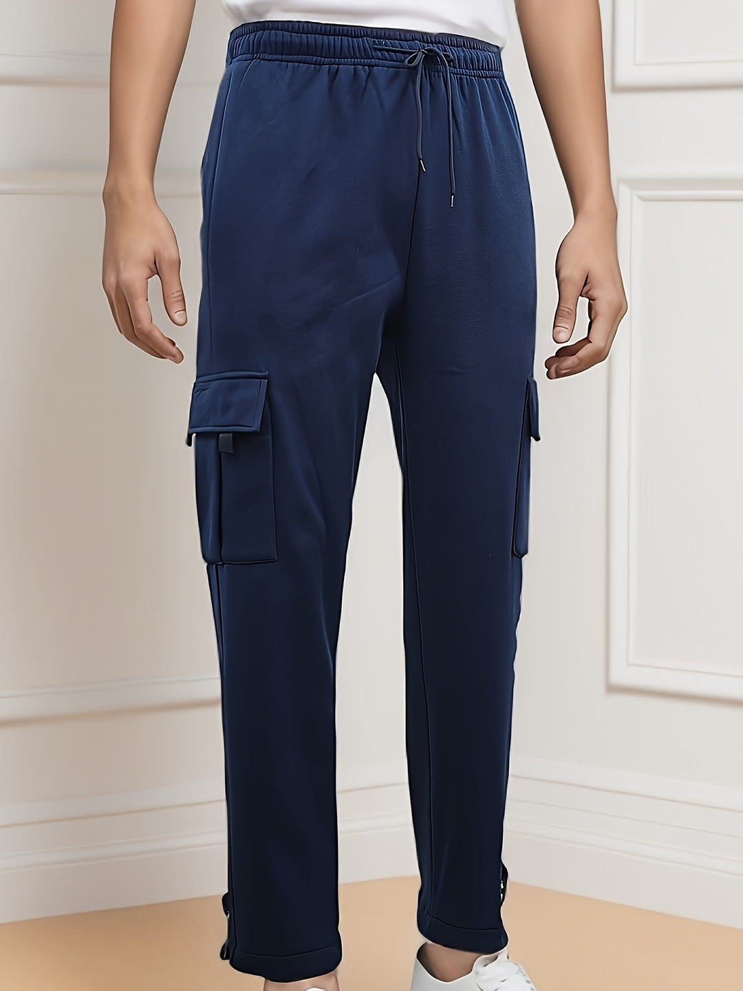 Pantalon de jogging décontracté pour hommes | Plusieurs poches | Polyester | Vêtements de printemps