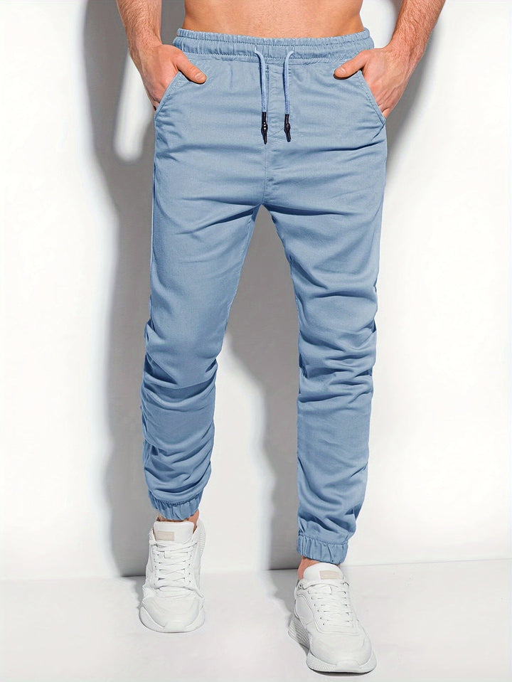Pantalon de Sport Homme | Coupe Régulière | Cordon de Serrage & Poches | Polyvalent & Confortable