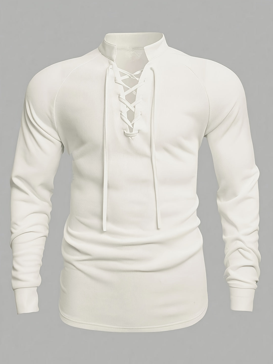 Chemise Homme | Fermeture à lacets | Décontractée & Confortable | Design polyvalent