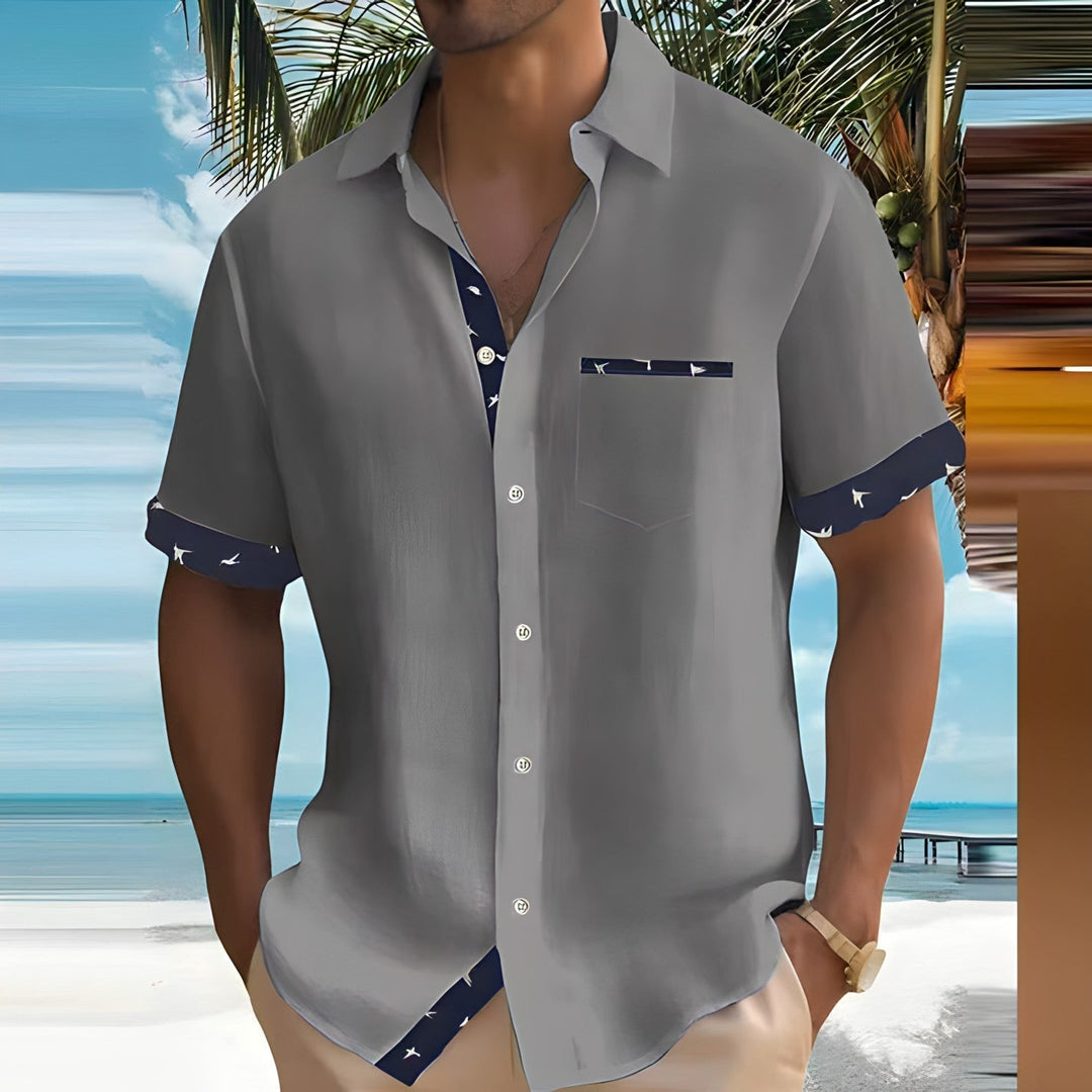 Chemise d'Été pour Hommes | Confortable & Respirante | Style Décontracté Plage