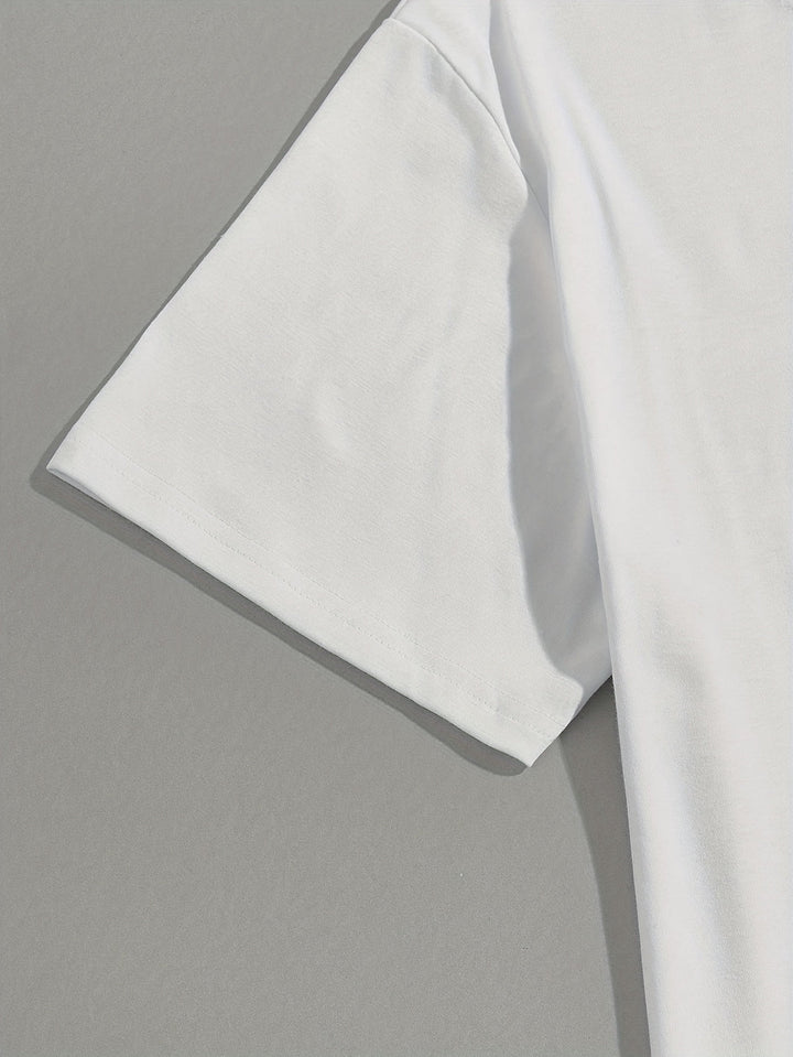 T-shirt Homme | Imprimé Roses | Décontracté & Confortable | Design Unique