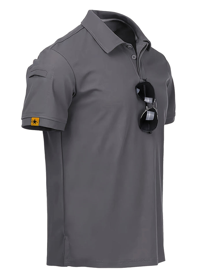 Chemise Polo Tactique pour Hommes | Respirante & Légère | Col: Polo | Activités d'Été