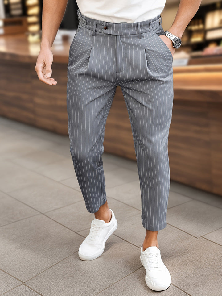 Pantalon Homme | Confortable & Stylé | Rayé & Look Western | Mode Décontractée