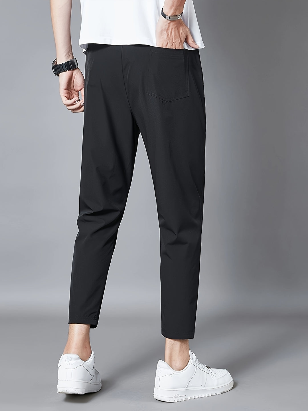 Pantalon Homme | Polyester Léger | Respirant & Extensible | Taille Élastique