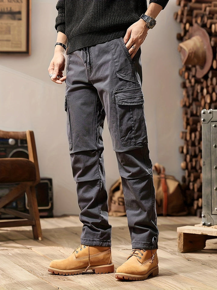 Pantalon Cargo Homme | Résistant & Poches Fonctionnelles | Coupe Décontractée | Coton Toutes