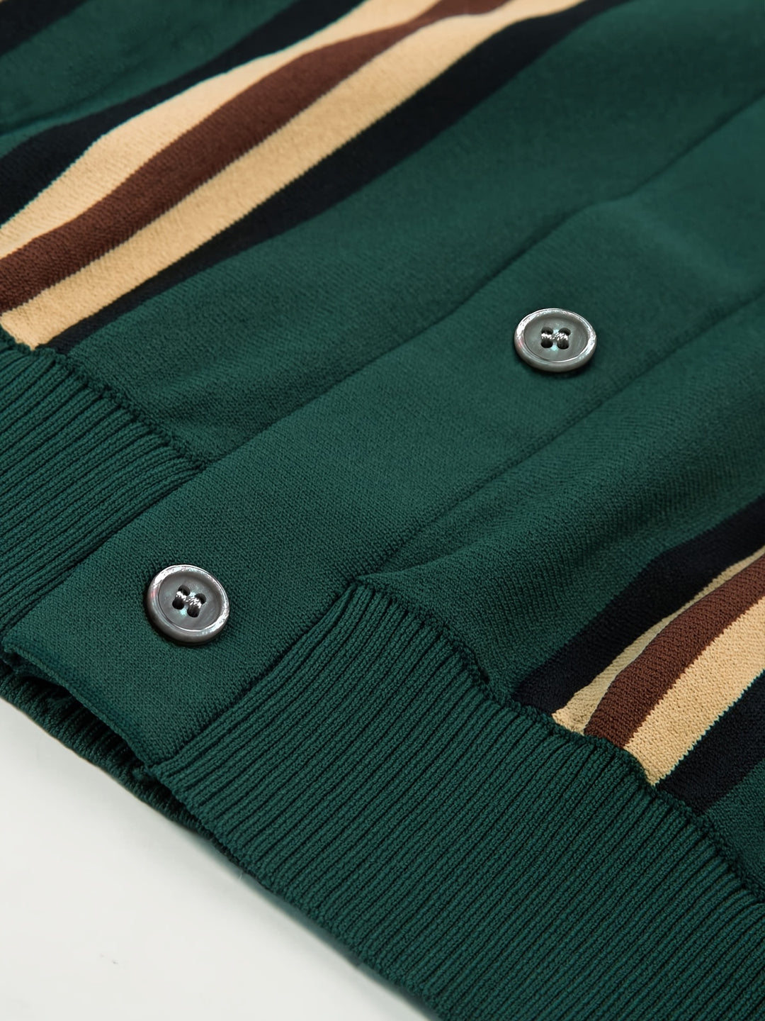 Polo pour hommes | Vintage Rayé | Coupe Slim & Élastique | Décontracté & Golf