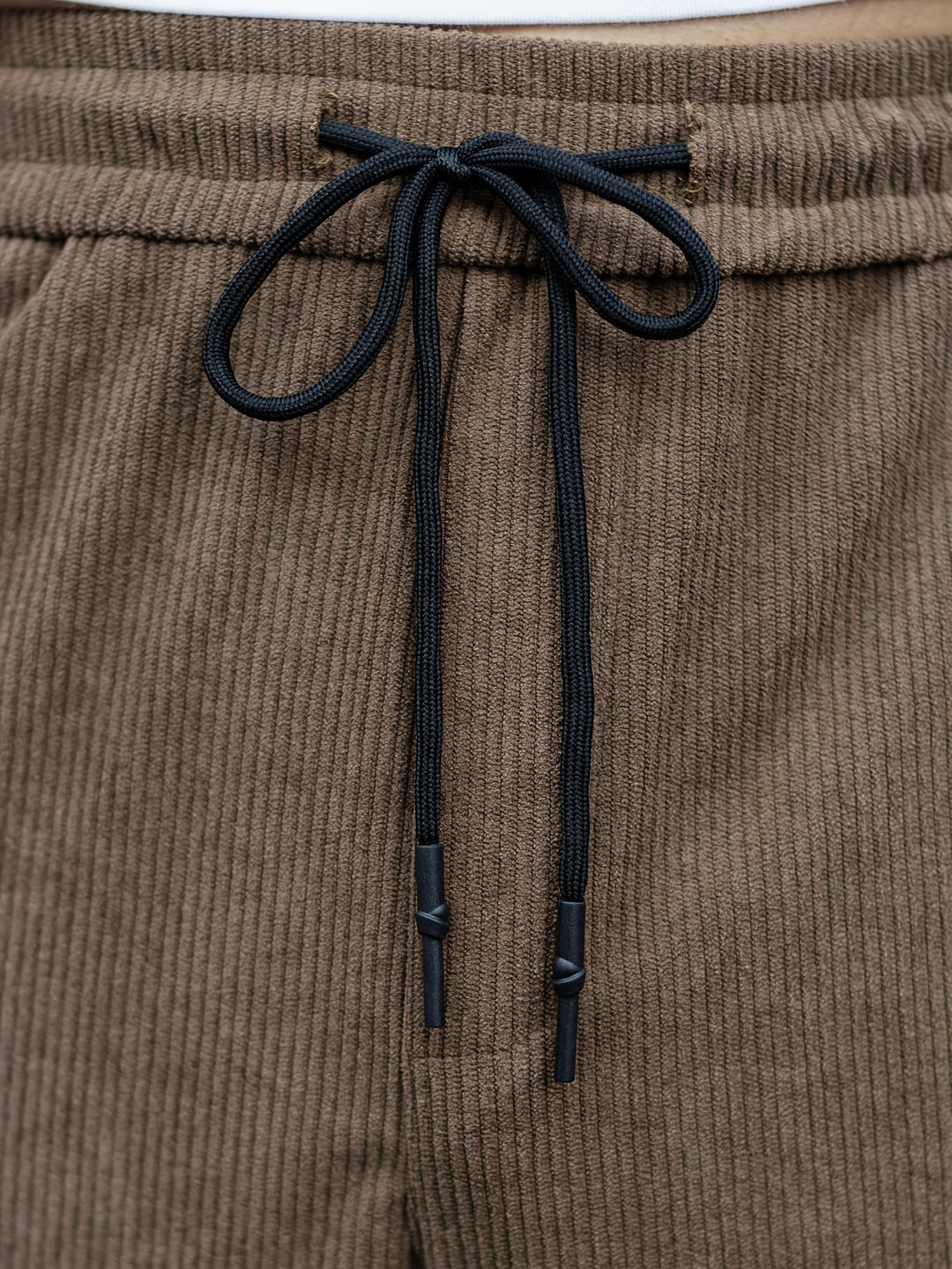 Pantalon de Jogging pour Hommes | Velours Côtelé | Taille avec Cordon de Serrage | Confortable & Décontracté