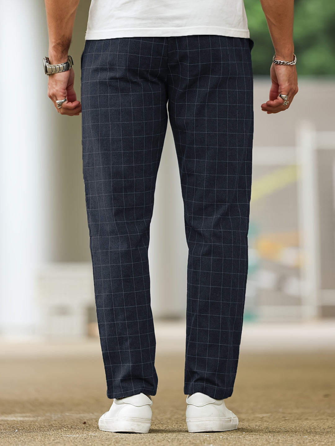 Pantalon Homme | Rayé & Carreaux | Taille à Cordon | Décontracté & Confortable