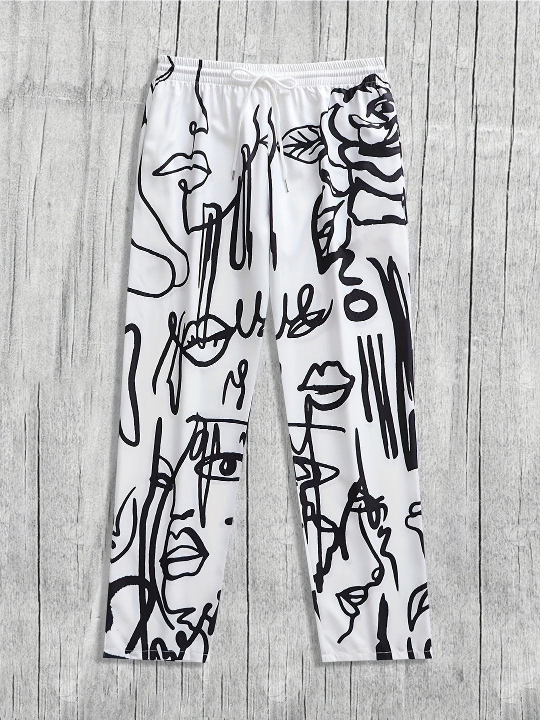 Pantalon de jogging | Imprimé abstrait | Coupe décontractée | Style Hip-Hop & Streetwear