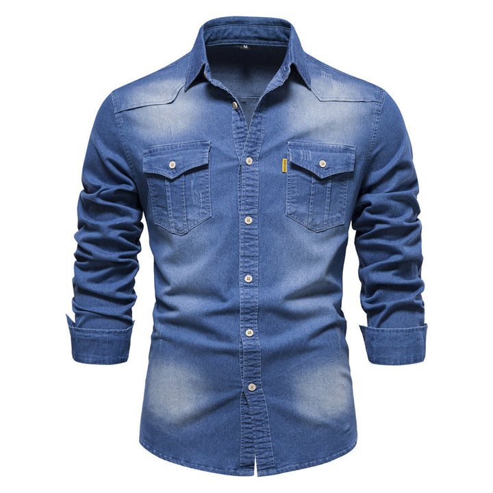 Chemise en denim pour hommes | Casual & Slim Fit | Coton et élasthanne