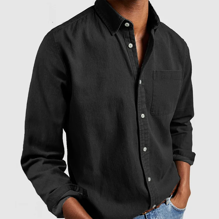 Chemise ample pour hommes | Légère et respirante | Lin de coton | Style estival