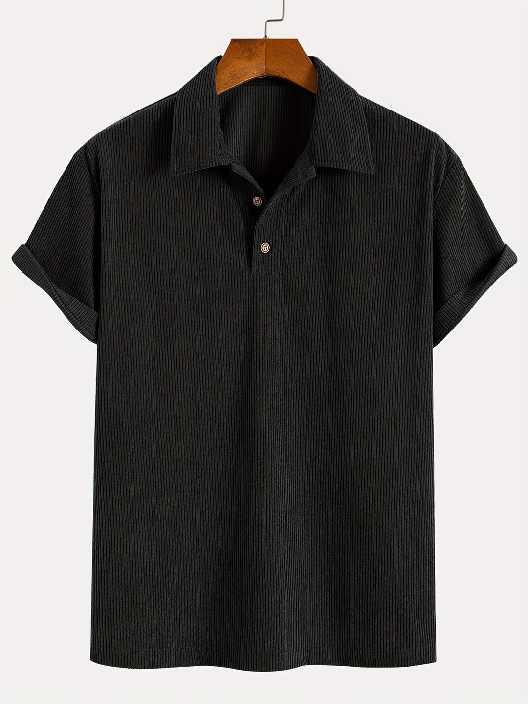 Chemise pour homme | Velours côtelé & Respirant | Manches Courtes | Coton Premium