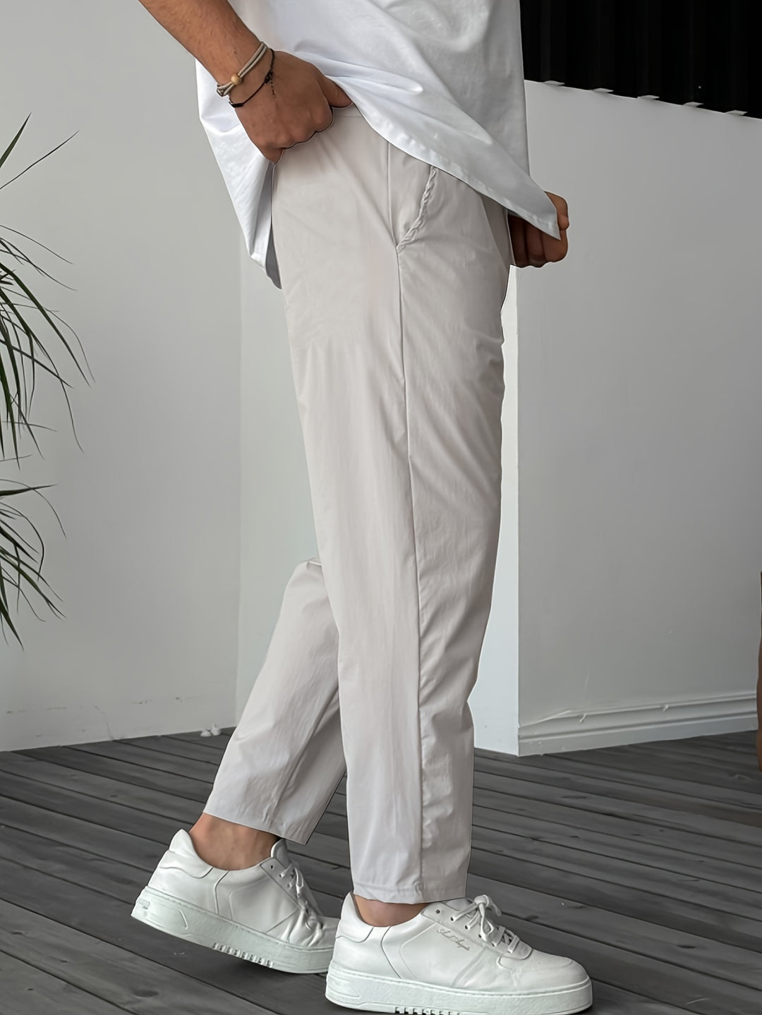 Pantalon Homme | Confortable avec Cordon de Serrage | Avec Poches | Outdoor & Casual