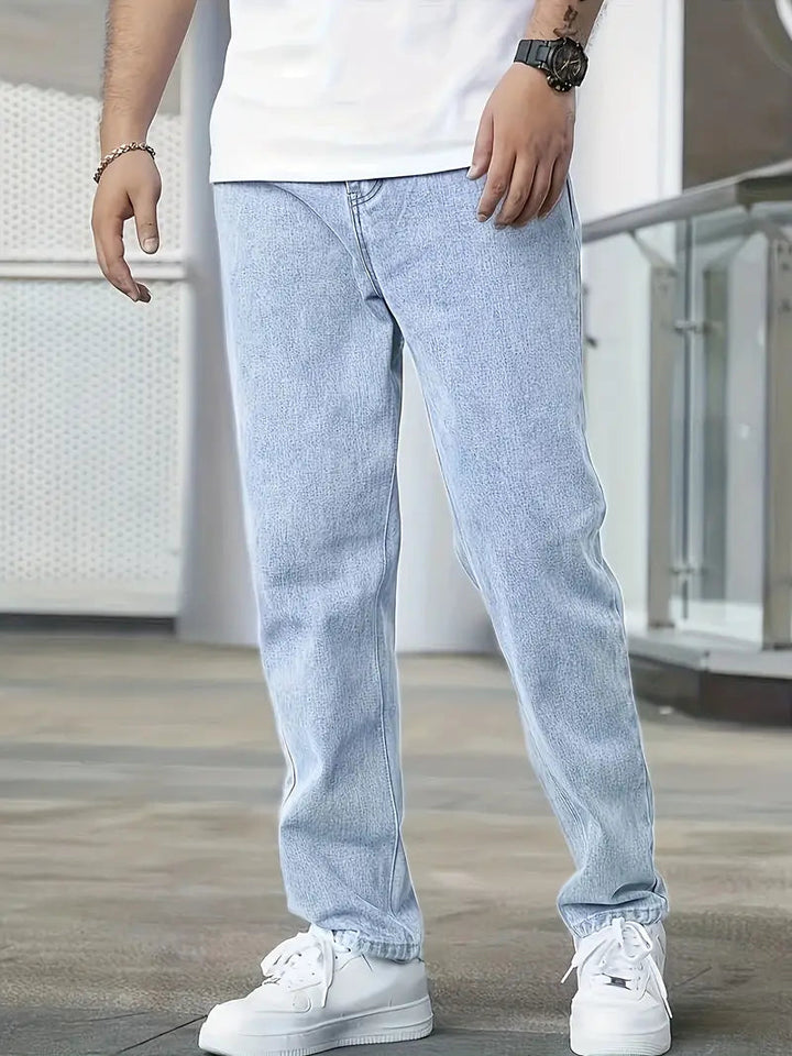Jeans en denim moderne à coupe droite pour un charme intemporel et une polyvalence exceptionnelle | Milan