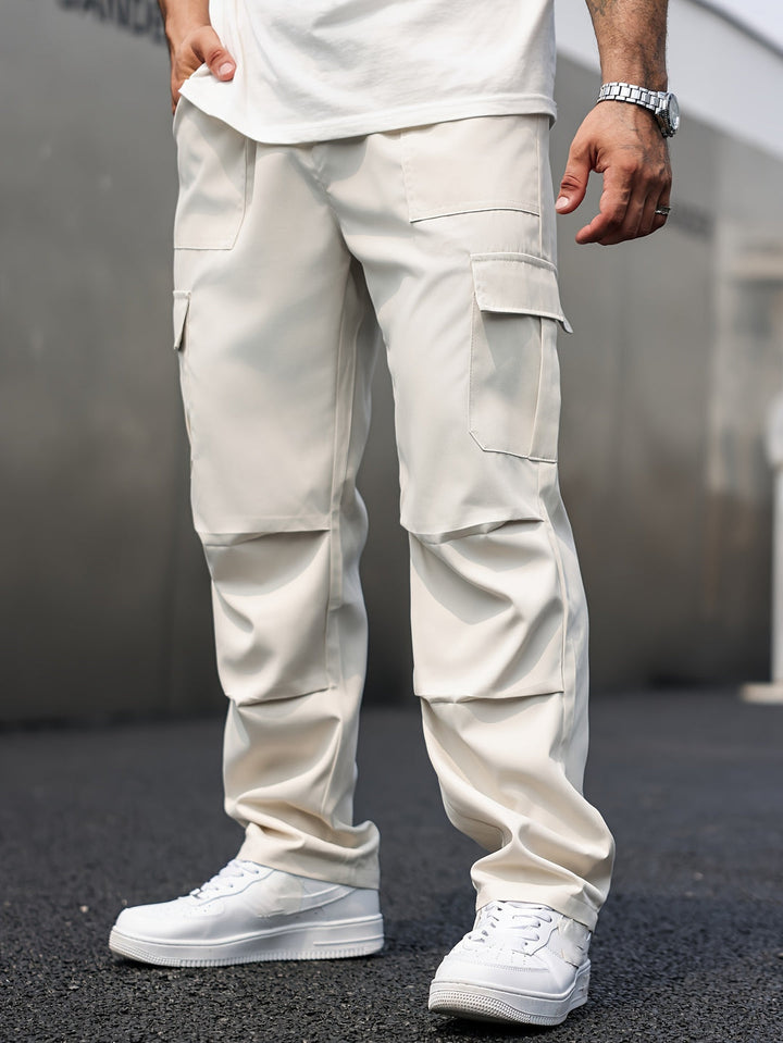 Pantalon cargo pour hommes | Coupe ample | Poches multiples | Tissu tissé
