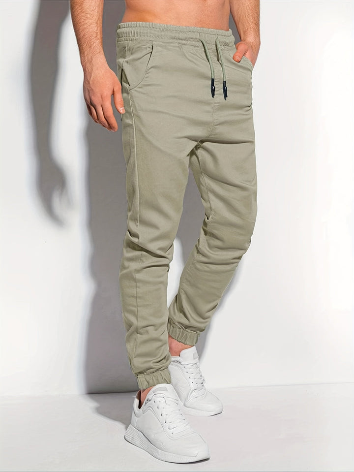 Pantalon de Sport Homme | Coupe Régulière | Cordon de Serrage & Poches | Polyvalent & Confortable